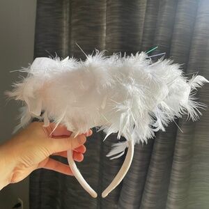 Feather halo headband